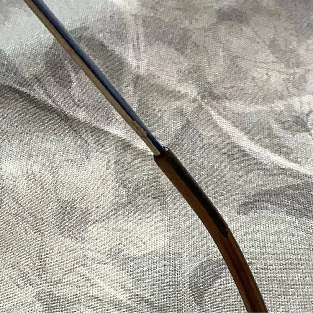 Vintage SRO 90s French Browline Glasses Blue Gold Frame
